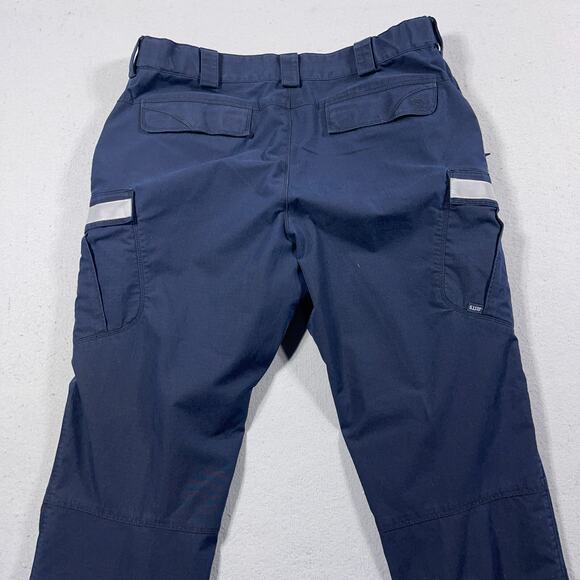 5.11‎ Tactical Stryke Pants Men 38x30 Ripstop Navy Cargo Reflective Utility - Picture 11 of 13